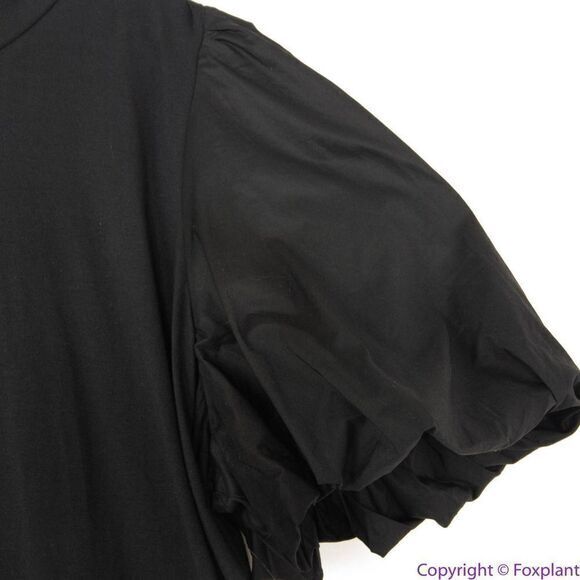 NEW Eloquii black T Neck‎ Easy Dress With Flounce, 26 - Picture 8 of 12